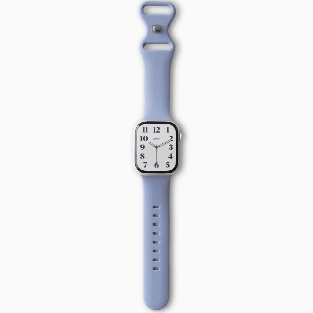 Classic Silicone Knob Apple Watch Band - Lavender Grey