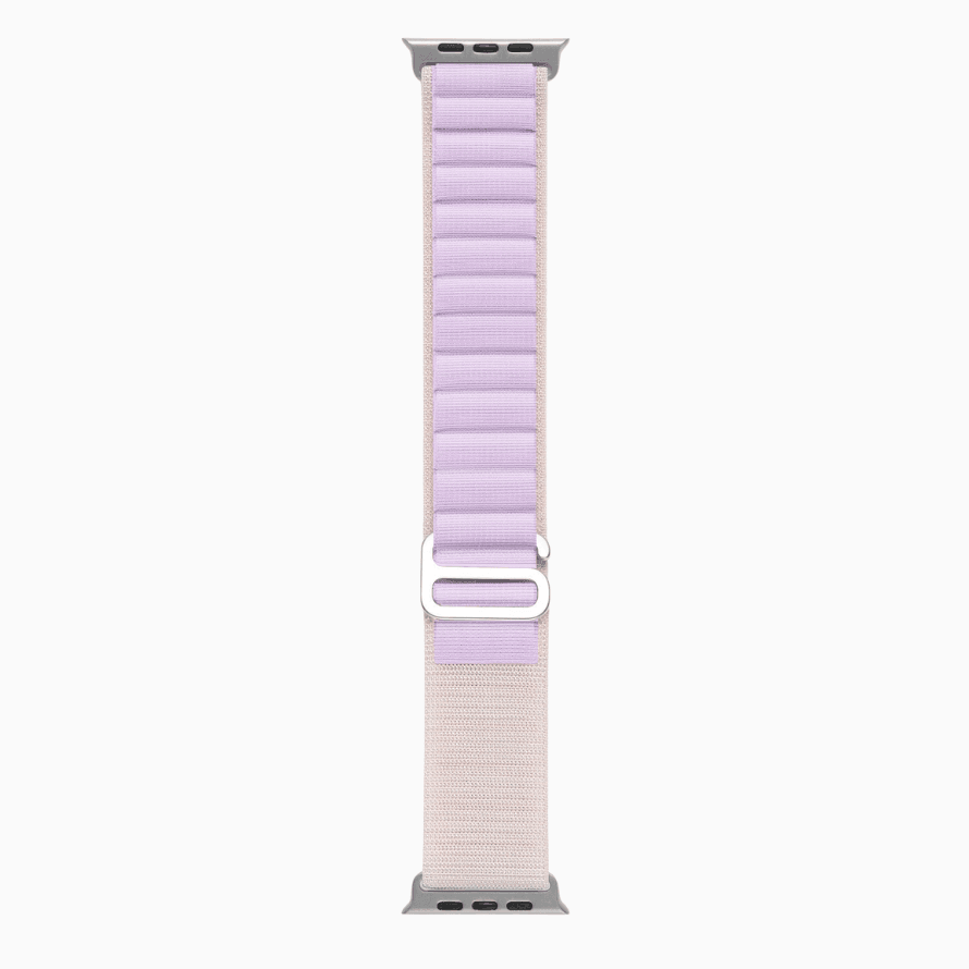 Mountain Nylon Apple Watch Band - Starlight & Lavender