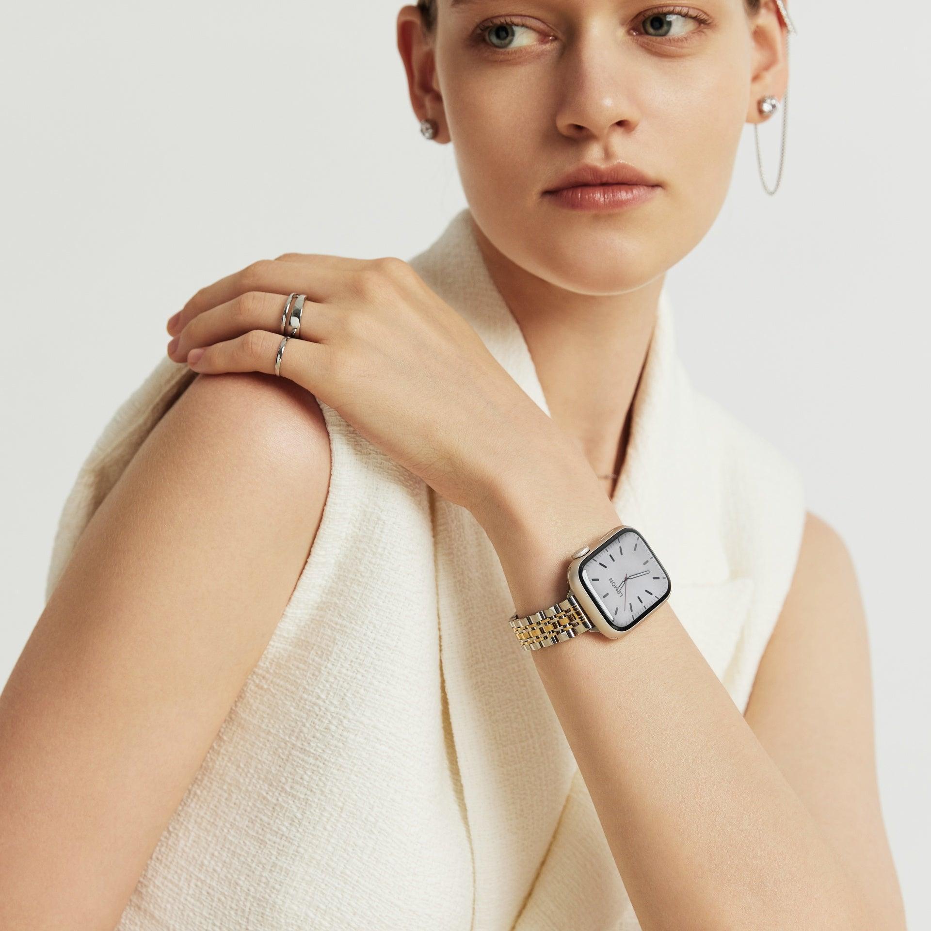 (St-Steel) Inspiration Apple Watch Strap - Two Tone